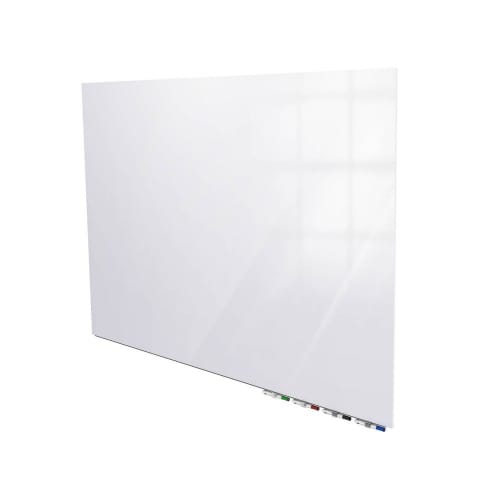 Ghent Aria Low Profile Magnetic Glass Whiteboard with Horizontal Mount, 3' X 4', White